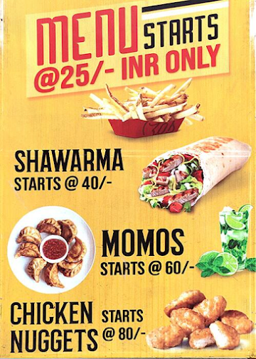 Kaab Shawarma & Snacks Corner menu 