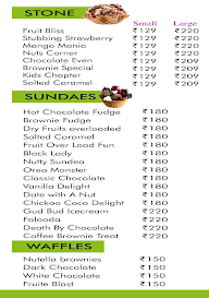 Thanco's Natural Ice Cream menu 4