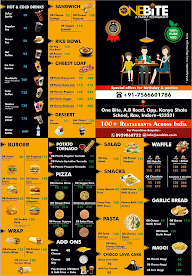 One Bite menu 1