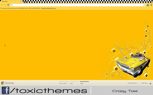 Crazy Taxi by toxic chrome extension