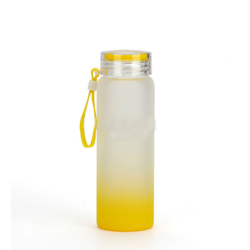 Title 7, 500ML Thermal Transfer Glass Cup Gradient Color...