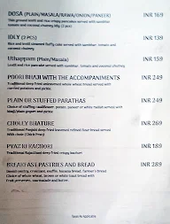 Pinnacle Gate Hotel menu 1