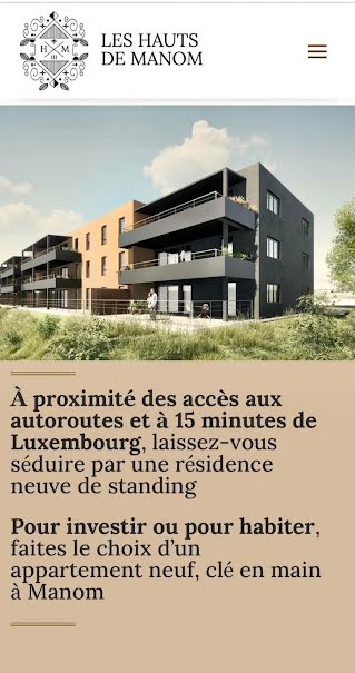 Vente appartement 1 pièce 43.55 m² à Manom (57100), 199 000 €