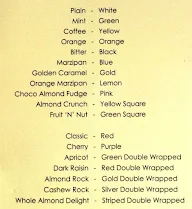 Choc Affaires menu 1