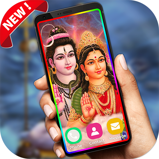 Shiv-Parvati Live Wallpaper-Edge Borderlighting