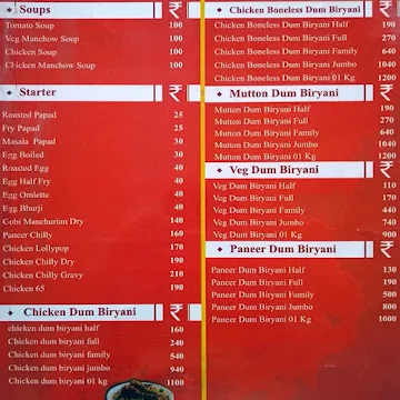 Rajmudra Veg Non Veg menu 