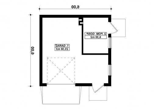G241 - Rzut garażu