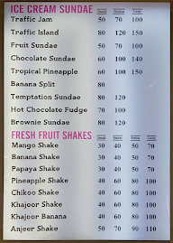 Sanjay Juice & Shake menu 2