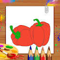 Vegetables Coloring Book & Dra