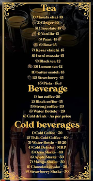 Cocktail Chai & Snacks menu 1