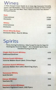 Slounge - Lemon Tree Hotel menu 1