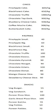 Cocomama Bakers menu 1