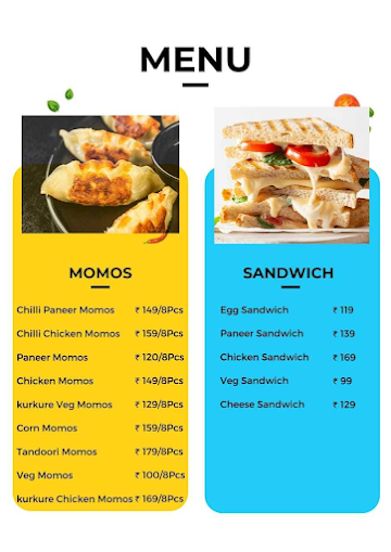 Kem's food Corner menu 