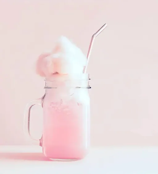 Cotton Candy Thickshake [450 Ml, Mason Jar]