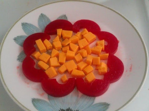 Served chilled with cubed colby or cheddar cheese makes a great breakfast or snack!