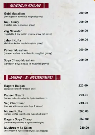 Dashmesh Restaurant Pure Veg menu 