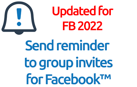 Send reminder to group invites for Facebook™ Preview image 0