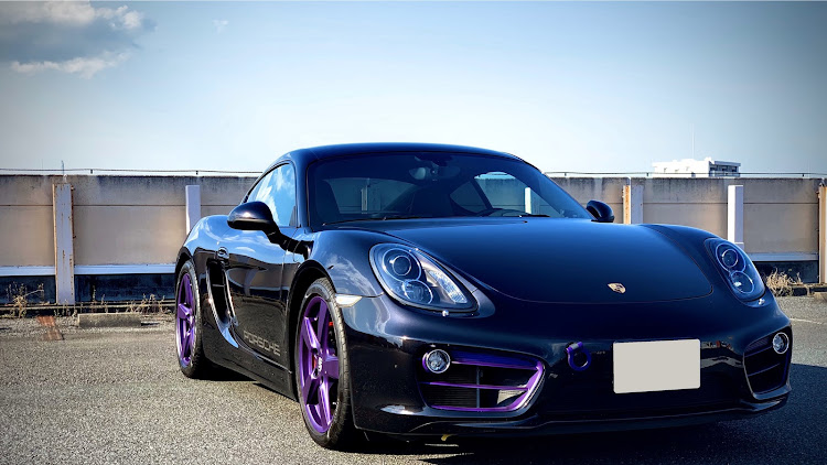 ケイマン Sのラバースプレー・グリル・塗装・DIY・Porscheに関するカスタム事例の投稿画像1枚目