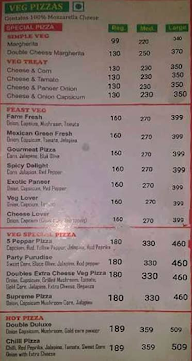 Doubles Pizza Cafe menu 1