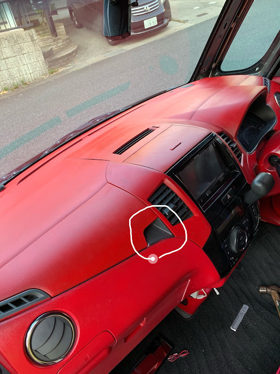 パレットSWのダッシュボード色替え・赤レンジャー・ラバースプレーに関するカスタム事例の投稿画像9枚目