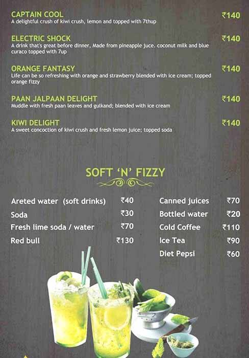 Jalpaan Dining Saga menu 