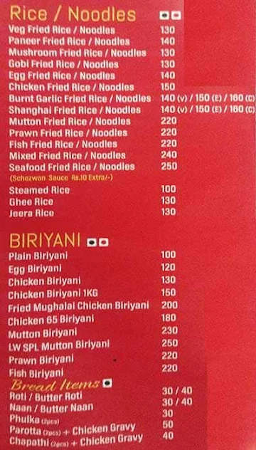 Localwala menu 