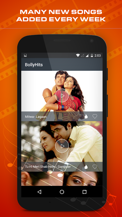 BollyHits: Bollywood Hindi Video Songs HD 2018 - Android 