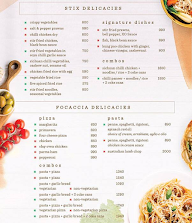 Focaccia menu 2