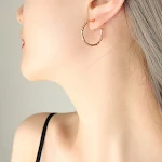 F271 Rose Gold Earrings