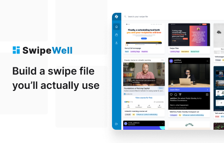 SwipeWell — Screenshot & Swipe File Software small promo image