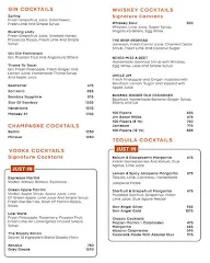 Toast And Tonic menu 2