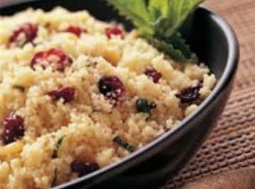 Apple, Raspberry, Cranberry Couscous