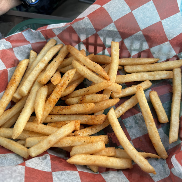 Fries from a dedicated fryer