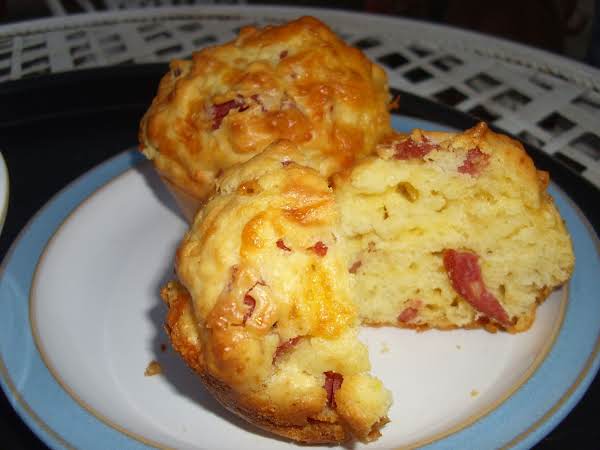 Cheese And Salami Muffins | Just A Pinch Recipes