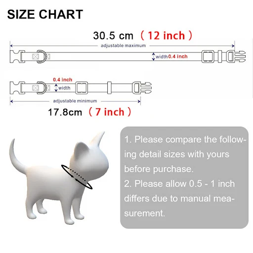 Nylon Collar Custom Personalized ID Free Engraving Paw Print Cat Small Dog Cute Nylon Adjustable for Puppy Kittens Neckl