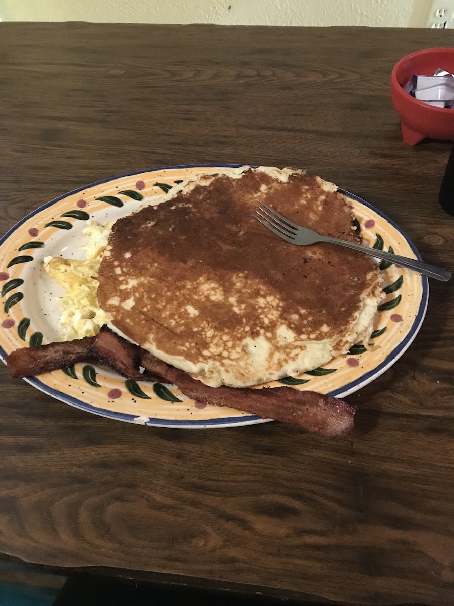 Two of the most massive pancakes I have ever seen!!