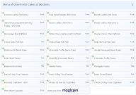OvenFresh Cakes & Desserts menu 1