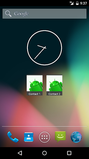 Homescreen contact widget