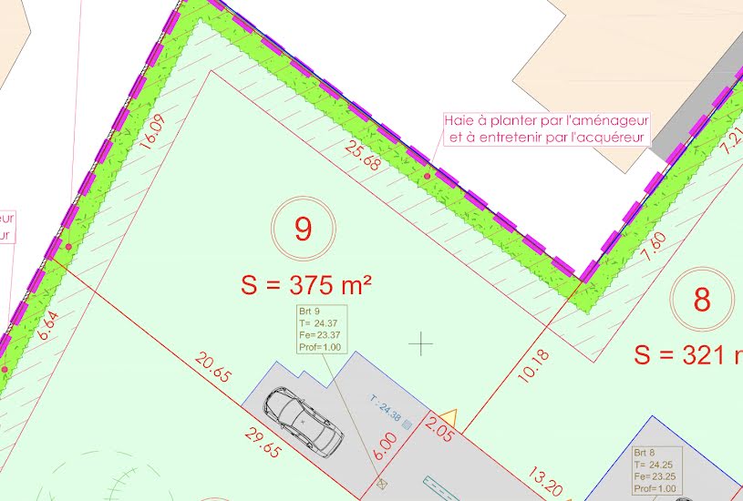  Vente Terrain à bâtir - 375m² à Vaux-sur-Mer (17640) 