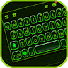 Neon Green Tech Keyboard Theme icon