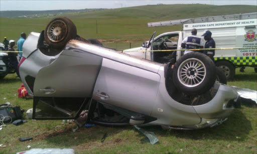 Two people were killed in an accident near Qunu this morning Picture: EMS GROUP