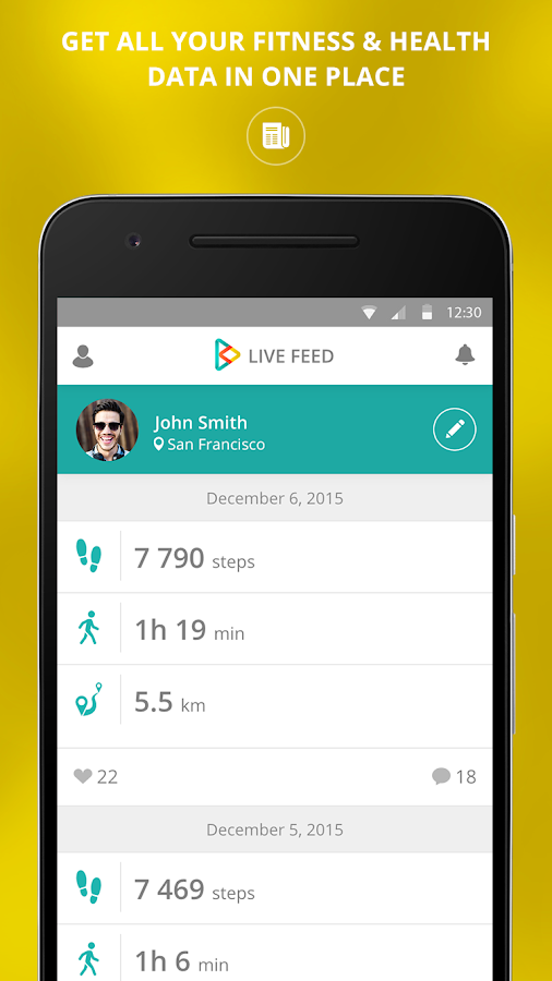    inKin Social Fitness Platform- screenshot  