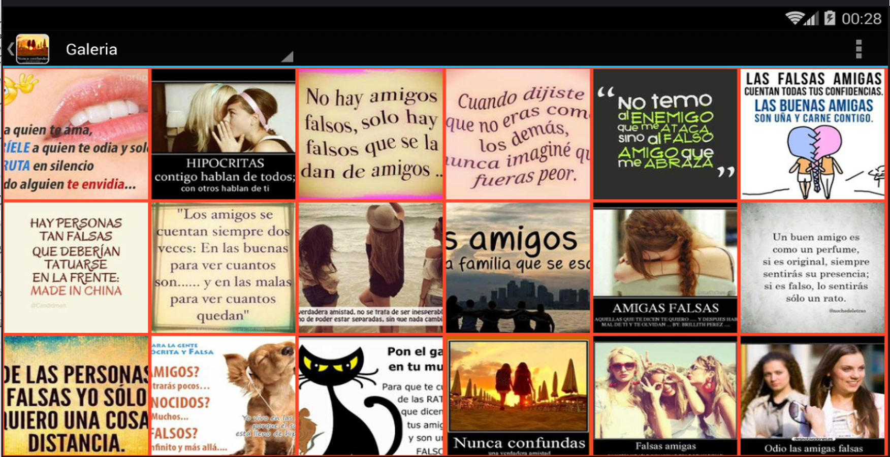 Frases para amigas falsas screenshot