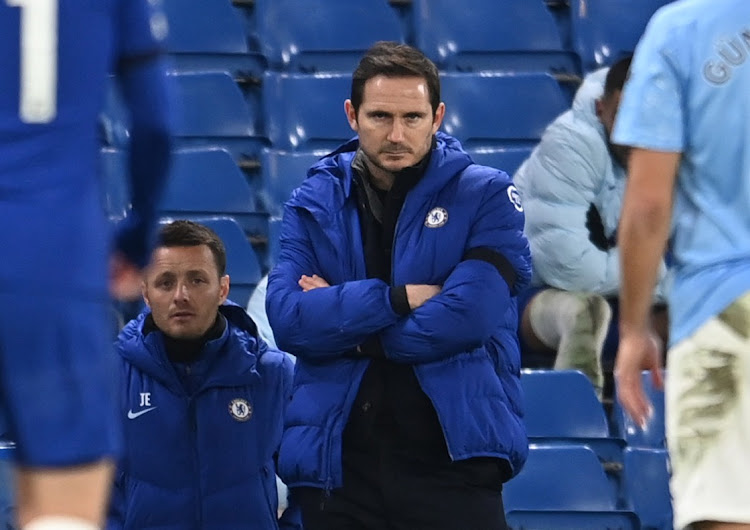 BAD TROT: Chelsea manager Frank Lampard keeps a close eye on his charges during the Premier League match against Manchester City at Stamford Bridge, London over the weekend. Chelsea have endured a bad run during their last few matches. Picture: ANDY RAIN