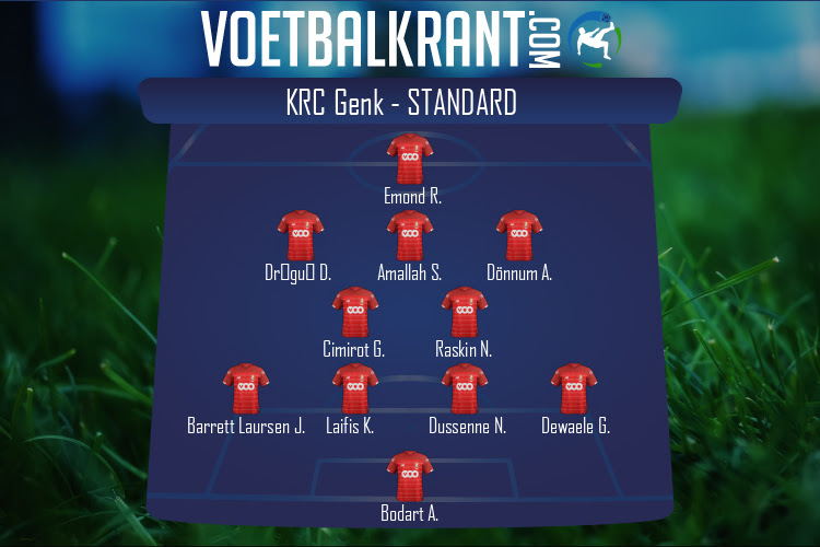 Opstelling Standard | KRC Genk - Standard (31/07/2022)