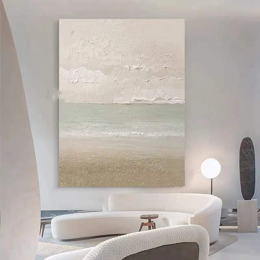 Title 10, Spessa tela dipinto a olio 3D oro astratto fatt...