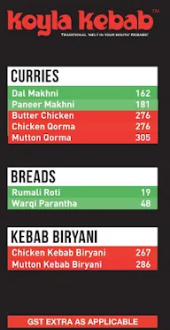 Koyla Kebab menu 3