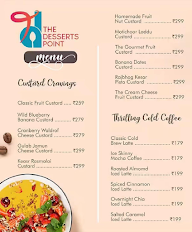 TDP - The Dessert Point menu 1