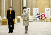 International Olympic Committee president Thomas Bach meets with Tokyo Governor Yuriko Koike at Tokyo Metropolitan Government Office Building in Tokyo, Japan on November 16, 2020.