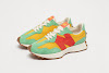 size? x newbalance 327 green yellow orange